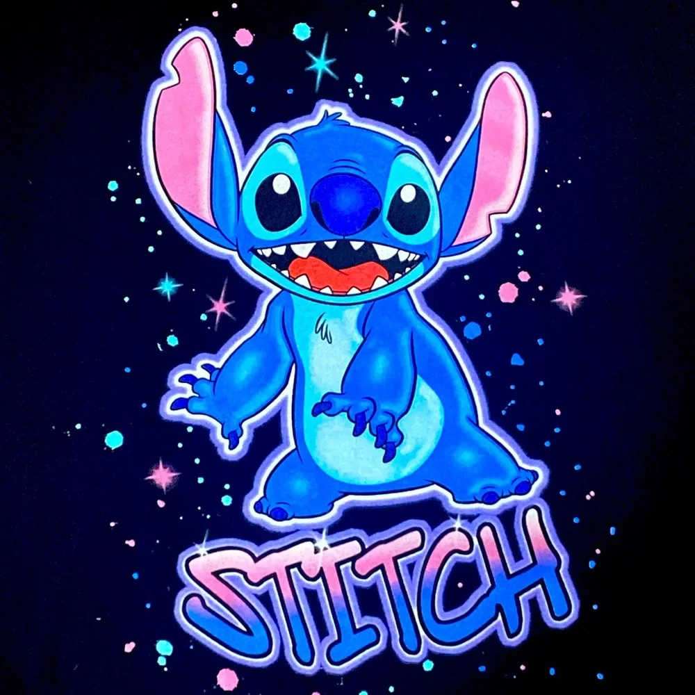 Disney Stitch Splatter Double-Sided Graphic T-Shirt - Size Extra Large XL - NWT - Picture 3 of 5